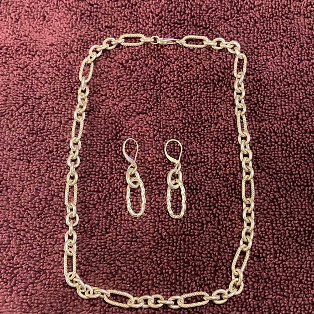 Necklace and earrings